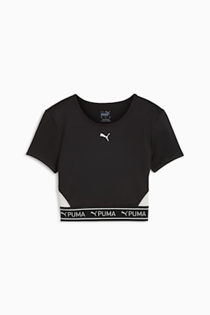 PUMA STRONG Baby Tee Women, PUMA Black, extralarge-GBR