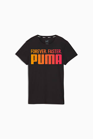 PUMA RUN Fav Graphic Tee Women, PUMA Black, extralarge-GBR