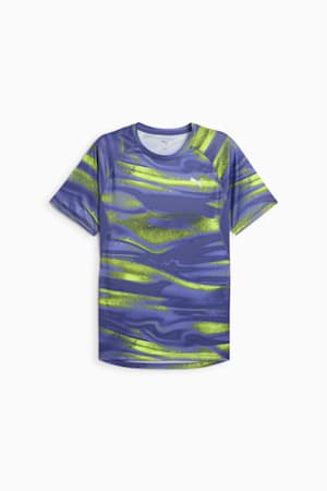 VELOCITY All-Over Print Running Tee Men, Blue Crystal, extralarge-GBR