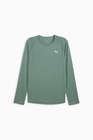 VELOCITY Long Sleeve Running Top Men, Green Moon, extralarge-GBR