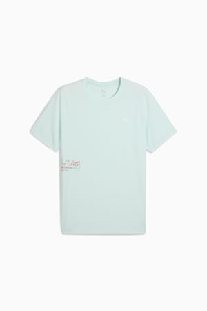 PUMA RUN Mesh Graphic Tee Men, Peaceful Blue, extralarge-GBR