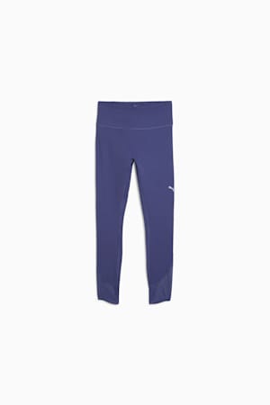 CLOUDSPUN Soft Mesh High-Waisted 7/8 Tights Women, Blue Crystal, extralarge-GBR