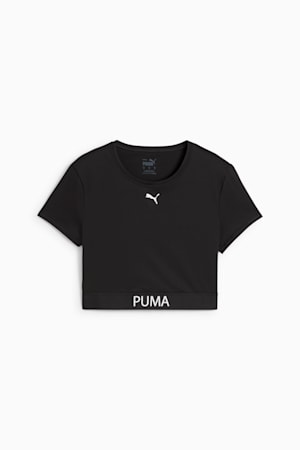 PUMA STRONG Crop Tee Women, PUMA Black, extralarge-GBR