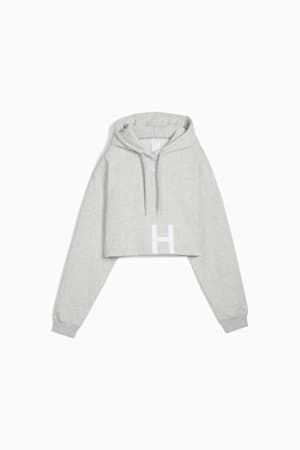 PUMA x HYROX Heavyweight Hoodie Women, Light Gray Heather, extralarge-GBR