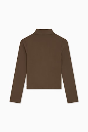 TRAIN Regular Length Half-Zip Women, Espresso Brown, extralarge-GBR