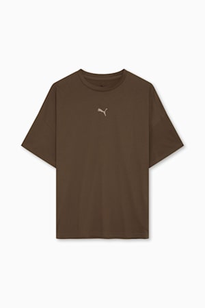 TRAIN Oversized Tee Women, Espresso Brown, extralarge-GBR