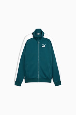 Iconic T7 Track Jacket Youth, Cold Green, extralarge-GBR