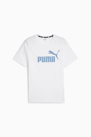 Essentials Logo Tee Men, PUMA White-Zen Blue, extralarge-GBR