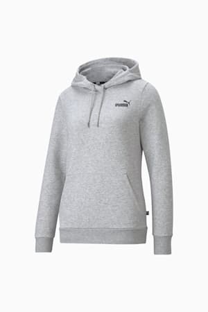 Essentials Small Logo Hoodie Women, Light Gray Heather, extralarge-GBR