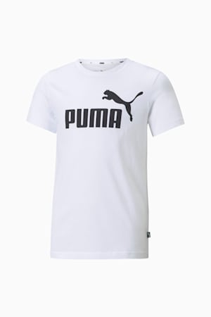 Essentials Logo Tee Youth, Puma White, extralarge-GBR