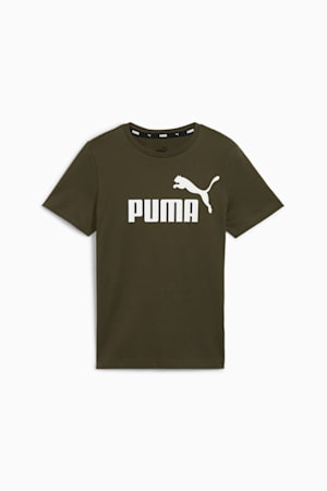 Essentials Logo Tee Youth, Dark Olive, extralarge-GBR