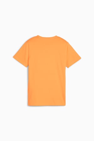 Essentials Logo Tee Youth, Clementine-PUMA White, extralarge-GBR