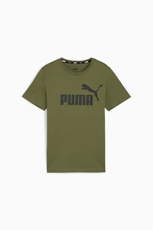 Essentials Logo Tee Youth, Olive Green, extralarge-GBR