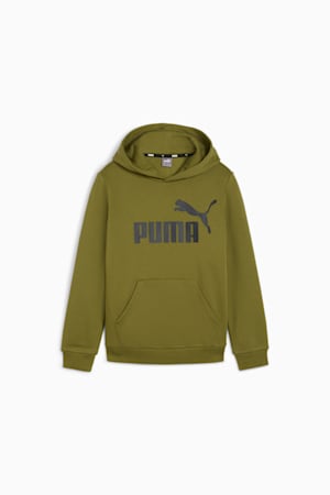 Essentials Big Logo Hoodie Youth, Olive Green, extralarge-GBR