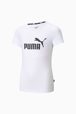 Essentials Logo Tee Youth, Puma White, extralarge-GBR