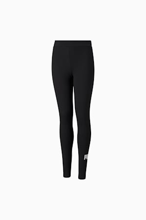 Essentials Logo Leggings Youth, Puma Black, extralarge-GBR