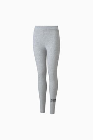 Essentials Logo Leggings Youth, Light Gray Heather, extralarge-GBR