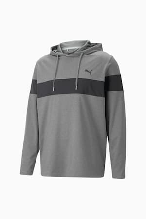 Mattr Colorblock Golf Hoodie Men, QUIET SHADE-PUMA Black, extralarge-GBR