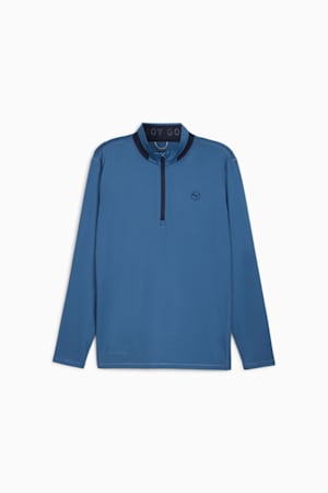 Men's Golf Lightweight Quarter-Zip, Blue Horizon-Deep Navy, extralarge-GBR