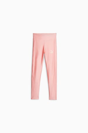 T7 High Waist Shiny Youth Leggings, Peach Smoothie, extralarge-GBR