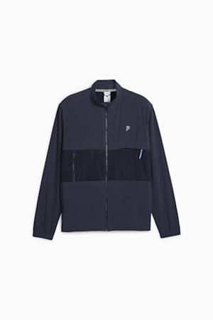 PUMA x PALM TREE CREW Men's Golf Jacket, Deep Navy, extralarge-GBR