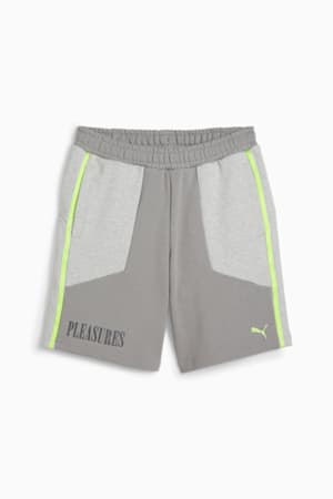 PUMA x PLEASURES Shorts, Light Gray Heather, extralarge-GBR