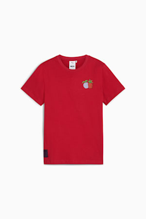 PUMA x ONE PIECE Youth Graphic Tee, Club Red, extralarge-GBR
