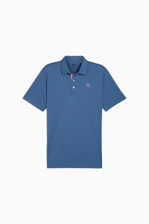 Pure Solid Men's Golf Polo, Blue Horizon, extralarge-GBR