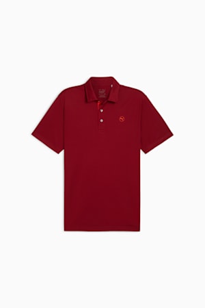 Pure Solid Men's Golf Polo, Intense Red, extralarge-GBR