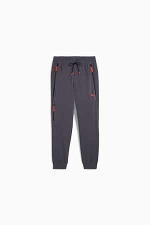 PUMATECH Men's Track Pants, Galactic Gray-Redmazing, extralarge-GBR