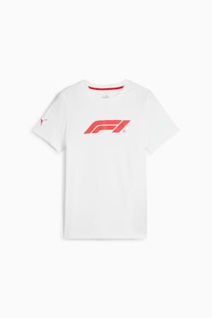 F1® Essentials Youth Motorsport Tee, PUMA White, extralarge-GBR