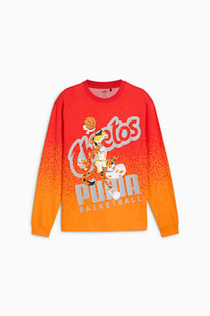 PUMA HOOPS x CHEETOS Long Sleeve Tee, For All Time Red-Rickie Orange, extralarge-GBR