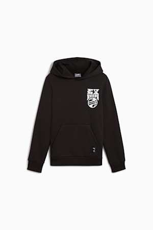 Basketball Blueprint Hoodie Youth, PUMA Black, extralarge-GBR