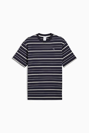 MMQ Striped Tee Men, New Navy, extralarge-GBR