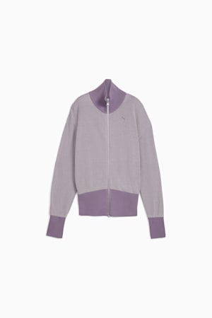 YONA Full-Zip Cardigan Women, Pale Plum, extralarge-GBR
