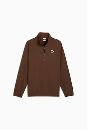 CLASSICS Woven Relaxed Crew Men, Espresso Brown, extralarge-GBR