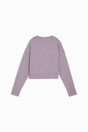 DARE TO Relaxed Washed Crew Women, Pale Plum, extralarge-GBR