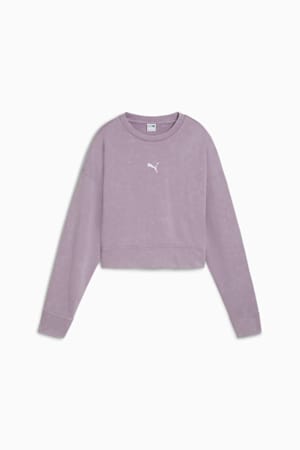 DARE TO Relaxed Washed Crew Women, Pale Plum, extralarge-GBR