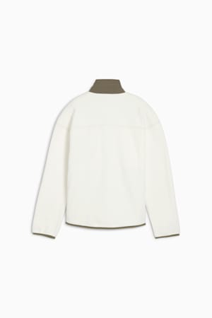 Charley Full-Zip Fleece Golf Top Women, Warm White-Dark Sage, extralarge-GBR