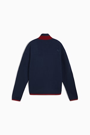 Charley Full-Zip Fleece Golf Top Women, Deep Navy-Intense Red, extralarge-GBR