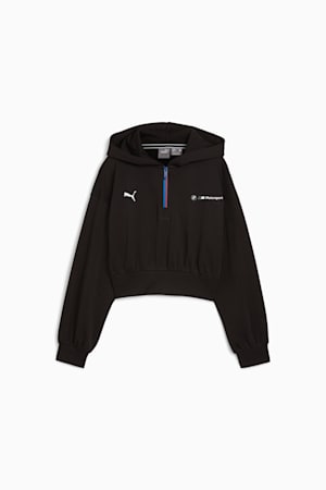 BMW M Motorsport ESS+ Half-Zip Hoodie Women, PUMA Black, extralarge-GBR