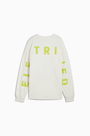 BMW M Motorsport Long Sleeve Graphic Tee Women, Vapor Gray, extralarge-GBR