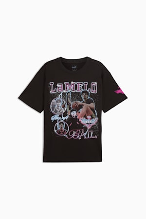 Melo Iridescent Hornets Basketball Tee Men, PUMA Black, extralarge-GBR