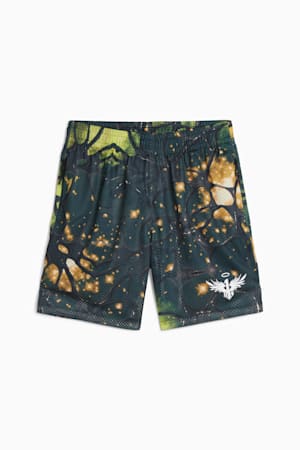 Melo 50th Basketball Shorts Men, PUMA Black-AOP, extralarge-GBR