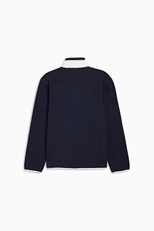 Quarter-Zip Fleece Golf Top Men, Deep Navy-White Glow, extralarge-GBR