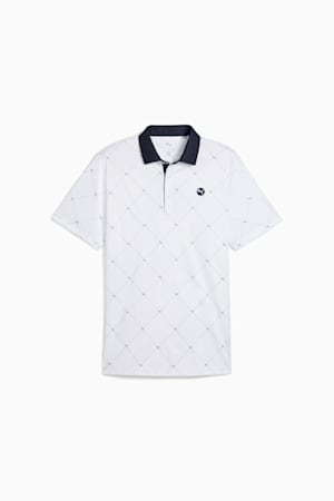 Pure 2.0 Argyle Golf Polo Men, White Glow-Deep Navy, extralarge-GBR