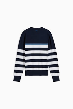 Resort Stripe Sweater Women, Deep Navy-White Glow, extralarge-GBR