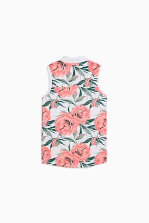 MATTR Beautiful Game Sleeveless Polo Women, White Glow-Peach Frost, extralarge-GBR