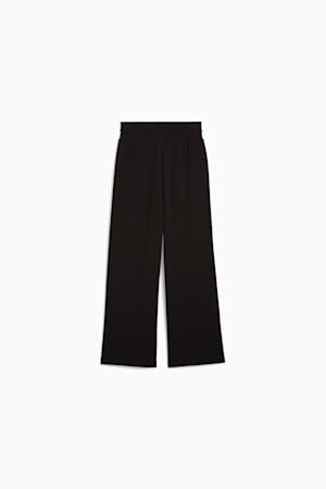 Wardrobe Essentials Relaxed Wide Leg Sweatpants Women, PUMA Black, extralarge-GBR