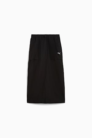 FUTURE.PUMA.ARCHIVE Zip-Off Maxi Woven Skirt Women, PUMA Black, extralarge-GBR